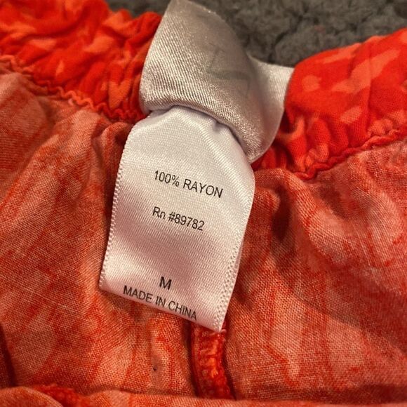 Natori Pajama Pants Size Medium Red & Pink - Picture 8 of 8